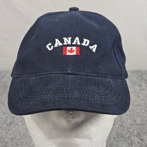 Canada Flag Hat Navy Blue Cap Navy Blue Embroidered Travel Souvenir Tourist